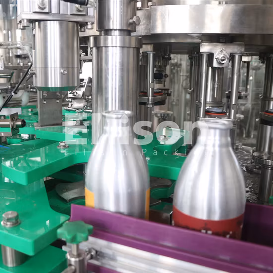 Canette en aluminium vin/bière/jus de boisson gazeuse ligne de production de mise en conserve/machine de sertissage de remplissage/machine d'embouteillage d'eau pure de soude de boisson énergétique/liquide